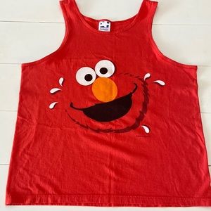 Vintage Elmo Tank Top sz L Sesame Place
